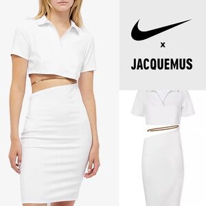 Jacquemus White Cut-Out Dress